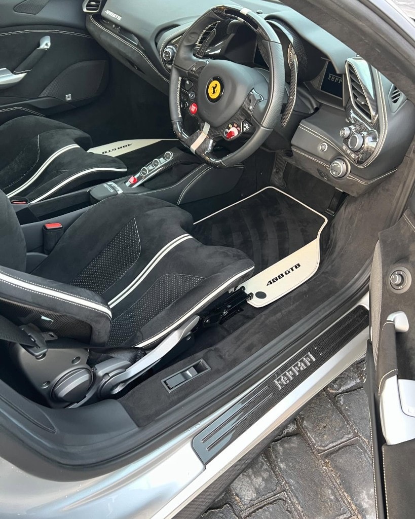 Ferrari 488 GTB Alcantara interior, spotless after a detail