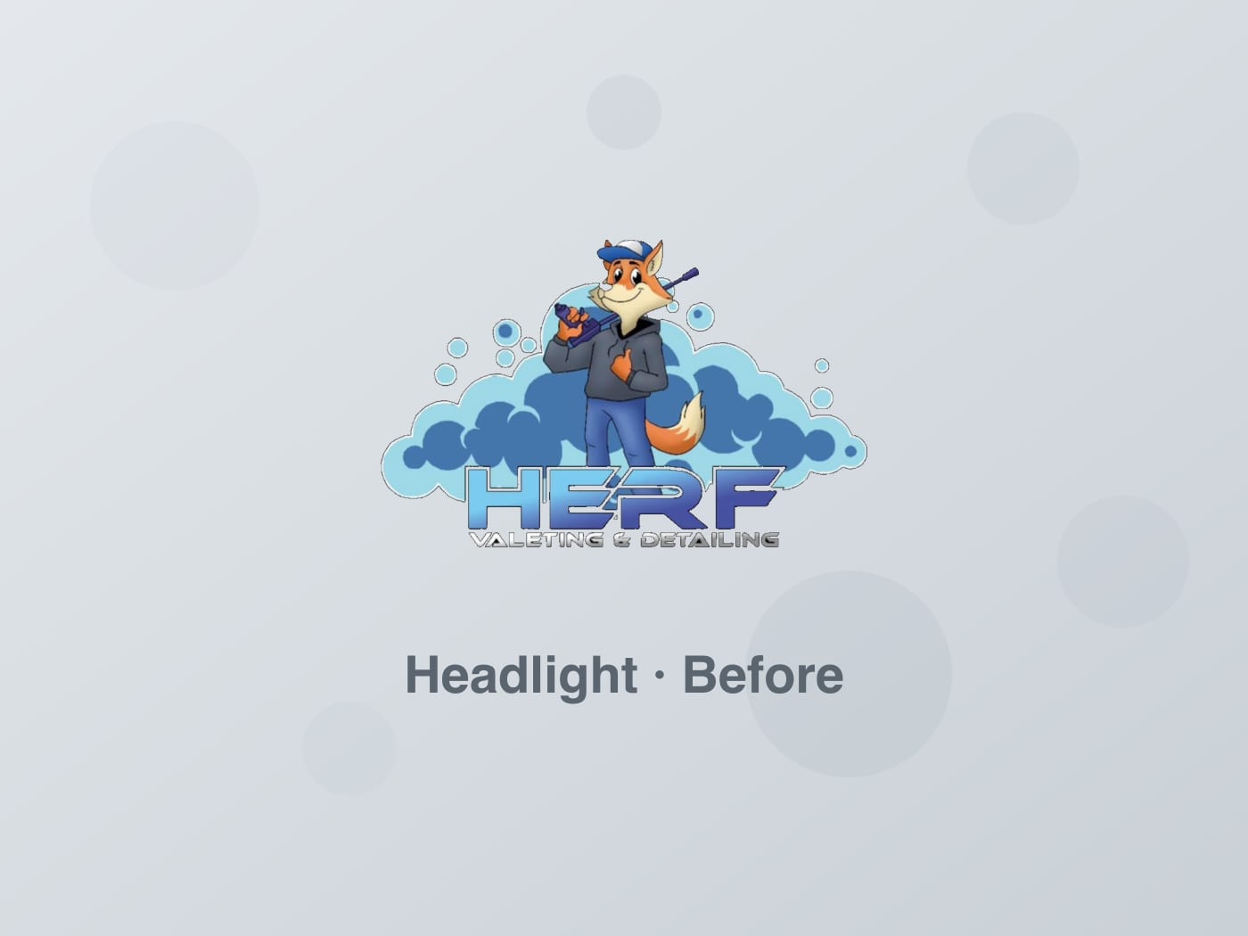 Cloudy, yellowed headlight before restoration
